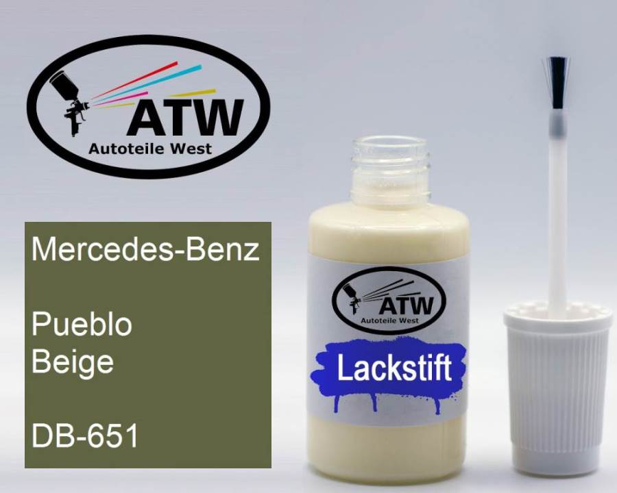 Mercedes-Benz, Pueblo Beige, DB-651: 20ml Lackstift, von ATW Autoteile West.